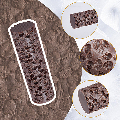 Plastic Skull Clay Texture Roller DIY-WH0698-071-1