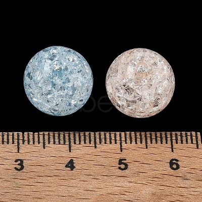 Transparent Crackle Acrylic Beads AC-CBA4496-12D-1
