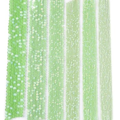 Transparent Glass Beads Strands EGLA-A044-T2mm-MB09-1