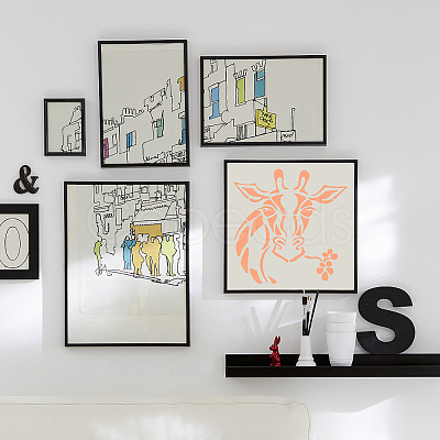 PET Plastic Drawing Painting Stencils Templates DIY-WH0244-063-1
