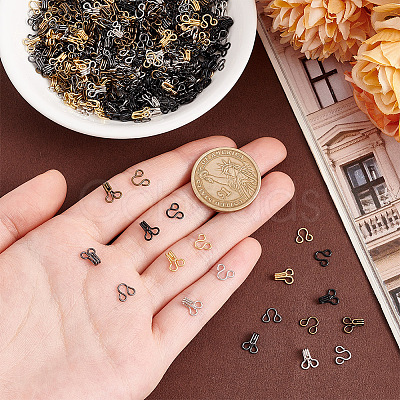 300Pcs 5 Colors Brass Interlocking Clasps FIND-GO0002-45-1
