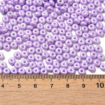 Baking Paint Luster Glass Seed Beads X1-SEED-B001-04A-09-1