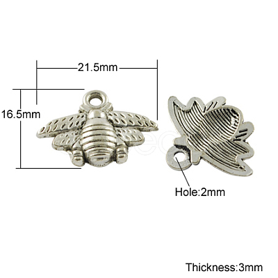 Tibetan Style Alloy Pendants X-TIBEP-S018-AS-LF-1