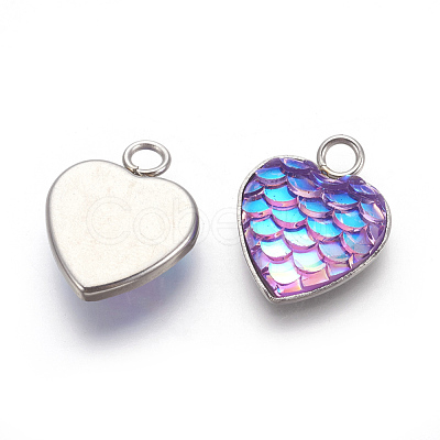 304 Stainless Steel Pendants STAS-F184-B-1