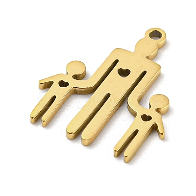 Mother's Day 201 Stainless Steel Pendants STAS-H188-01E-G-1