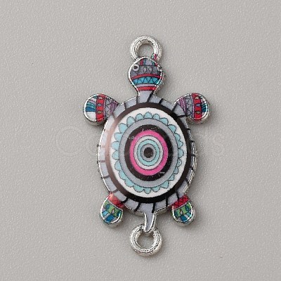 Alloy Enamel Connector Charms ENAM-WH0061-47D-1