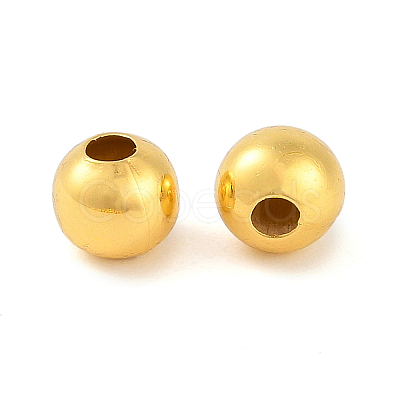 Brass Smooth Round Beads EC400-3G-1
