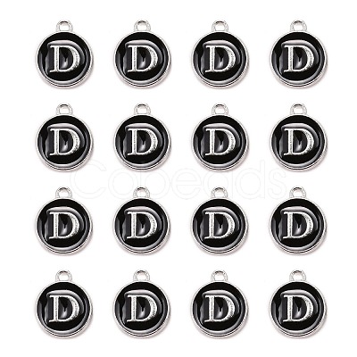 Platinum Plated Alloy Charms LS-ENAM-S118-02D-P-1