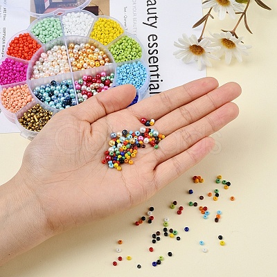 Glass Beads Set DIY-YW0003-41-1