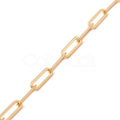 Ion Plating(IP) 304 Stainless Steel Paperclip Chains CHS-F017-02A-G-1