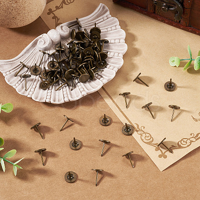 100Pcs Iron Sofa Flat-Head Nail IFIN-TA0001-81-1