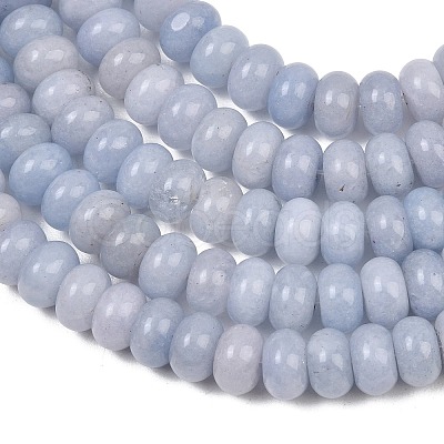 Dyed Natural White Jade Beads Strands G-G107-A37-01-1