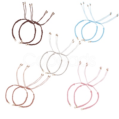 Adjustable Braided Polyester Cord Bracelet Making AJEW-PH0001-48-1