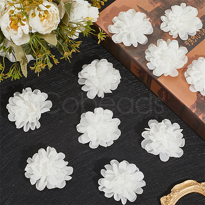 12Pcs 3D Chiffon Flower DIY-GF0012-47C-1