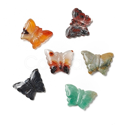 Natural Mixed Gemstone & Agate Beads G-G847-01-1