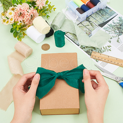 6 Rolls 6 Colors Polyester Ribbons OCOR-BC0006-36A-1