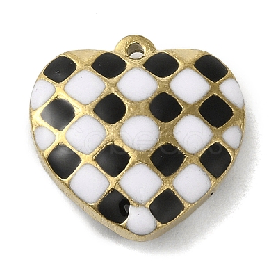 304 Stainless Steel Enamel Pendants X-STAS-E216-02G-01-1