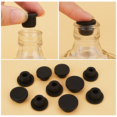 20Pcs 5 Style Silicone Hole Plugs AJEW-GF0008-06C-1