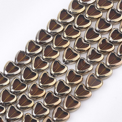 Electroplate Glass Beads Strands X-EGLA-S188-09D-1