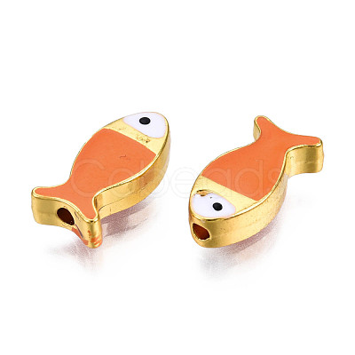 Rack Plating Alloy Enamel Beads PALLOY-N157-046B-1