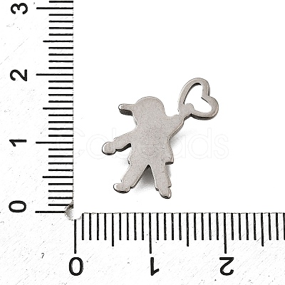 304 Stainless Steel Pendants STAS-Q362-01D-P-1