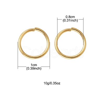 Brass Open Jump Rings KK-FS0001-23A-1