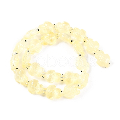 Transparent Glass Enamel Beads Strands GLAA-B021-06C-1