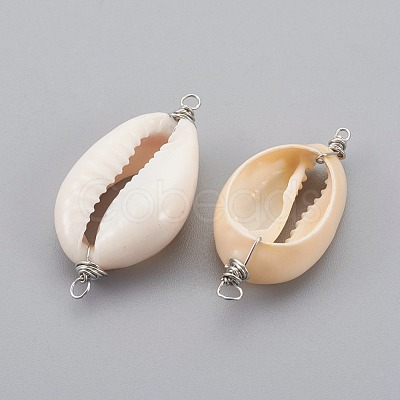 Cowrie Shell Links connectors PALLOY-JF00365-1
