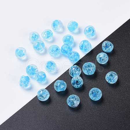 Handmade Luminous Lampwork Beads X-LAMP-R125-8mm-04-1