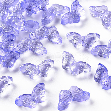 Transparent Spray Painted Glass Beads GLAA-S190-018A-06-1