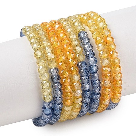 Transparent Gradient Color Cubic Zirconia Strand ZIRC-NH0002-01I-1