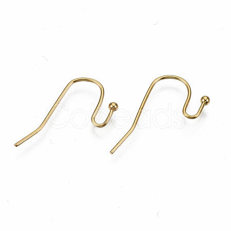 304 Stainless Steel Earring Hooks STAS-S111-005G-NR-1