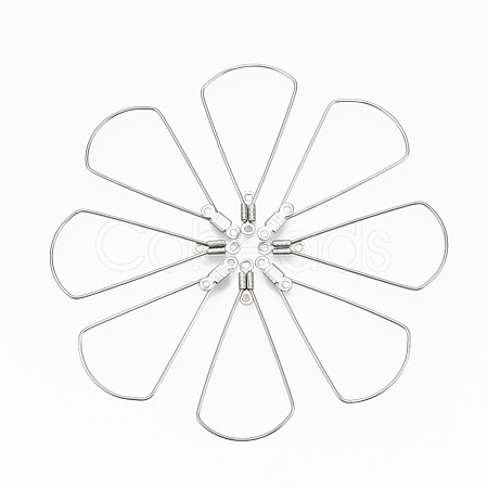 Tarnish Resistant 304 Stainless Steel Wire Pendants X-STAS-T051-004-1