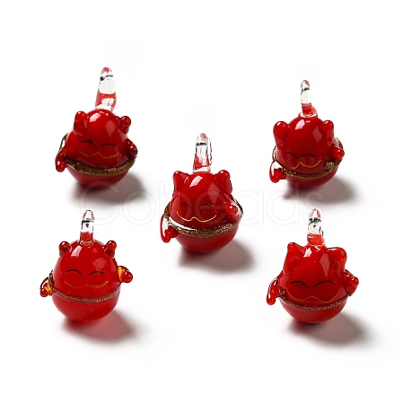 Handmade Lampwork Pendants LAMP-G156-12-1