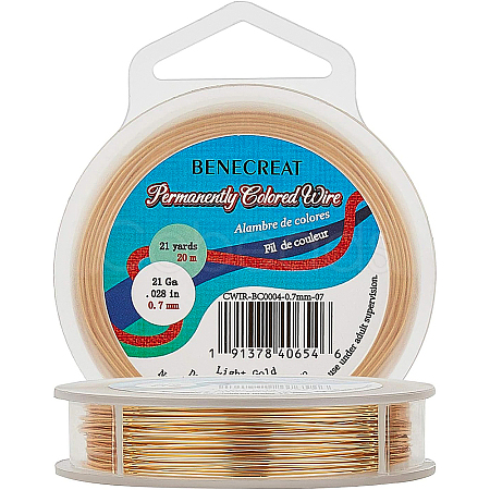 Round Copper Wire for Jewelry Making CWIR-BC0004-0.7mm-07-1