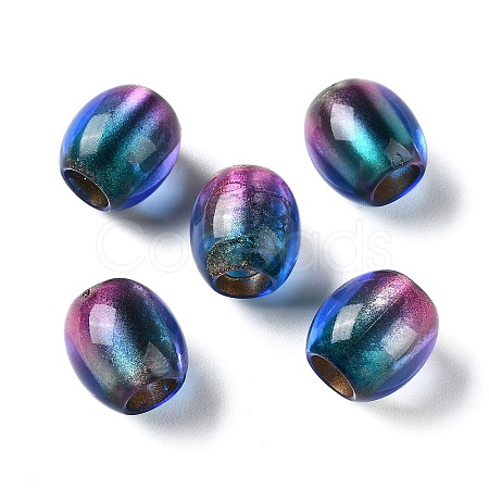 Painted Acrylic Beads OACR-Z010-03A-1