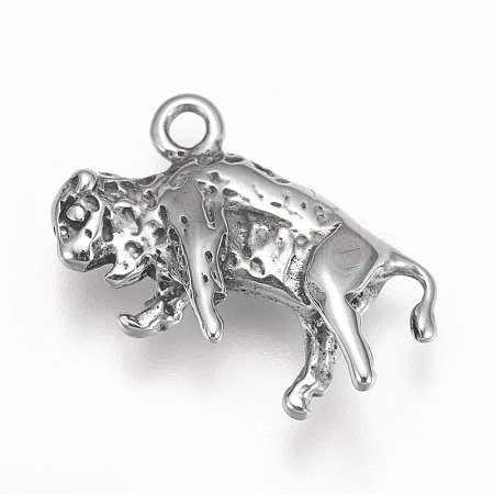 304 Stainless Steel Pendants STAS-P225-093AS-1