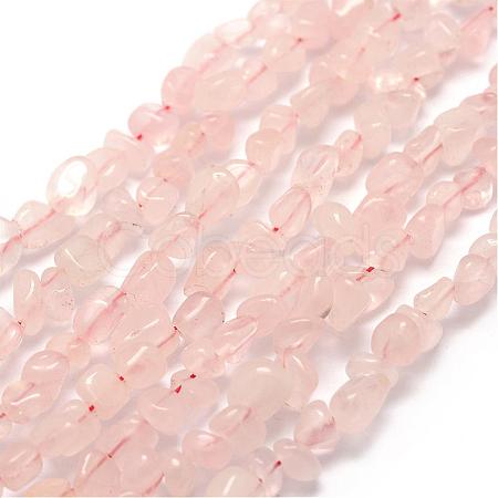 Natural Rose Quartz Beads Strands G-F465-47-1