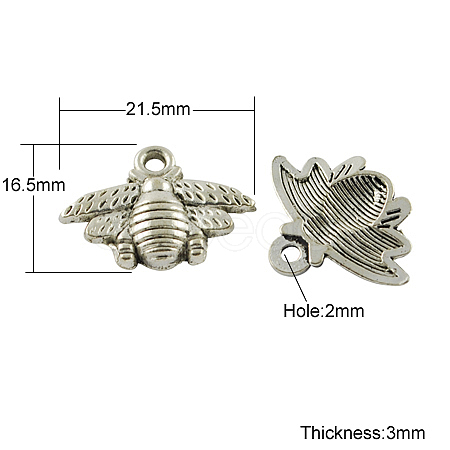 Tibetan Style Alloy Pendants X-TIBEP-S018-AS-LF-1