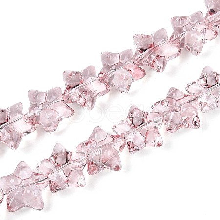 Baking Paint Glass Beads Strands DGLA-N017-01D-1