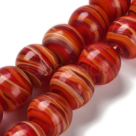 Handmade Lampwork Beads Strands LAMP-C016-03E-01-1