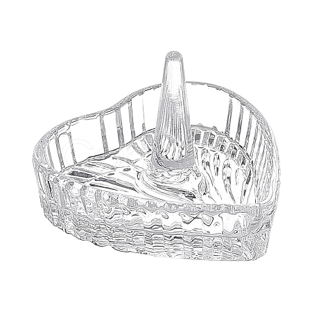 Heart-Shaped Glass Ring Holder AJEW-WH0643-265A-1