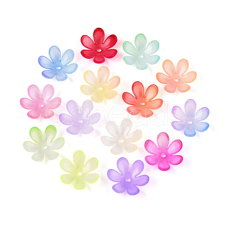 Transparent Plastic Bead Caps KY-N025-01-1