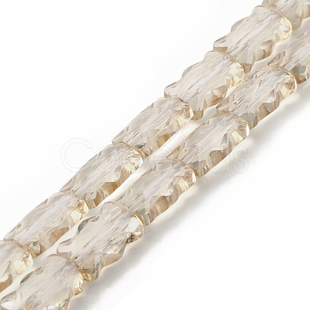 Electroplate Glass Beads Strands EGLA-L045-F-PL01-1
