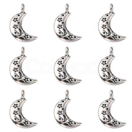 Tibetan Style Alloy Pendants TIBEP-S299-27AS-RS-1