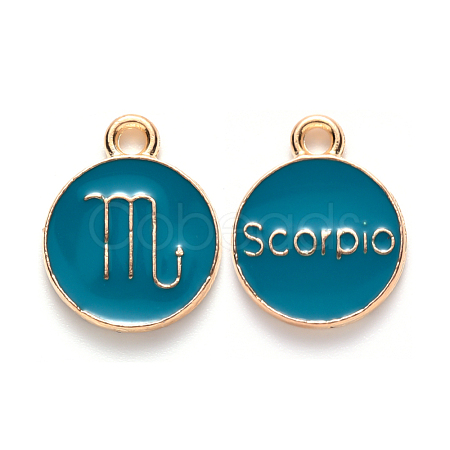 Alloy Enamel Pendants ENAM-S124-01B-05L-1