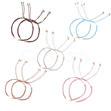 Adjustable Braided Polyester Cord Bracelet Making AJEW-PH0001-48-1