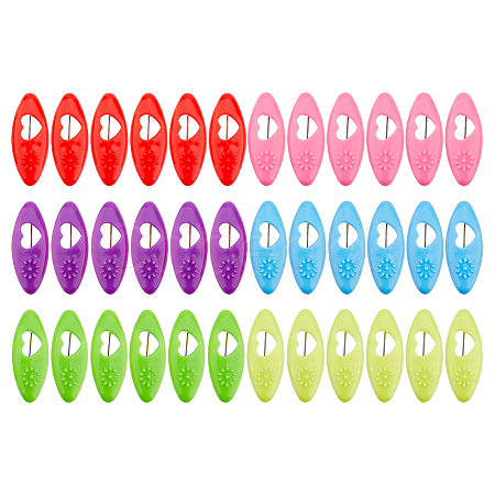 6Bags Plastic Scraf Clips JEWB-FH0002-77-1