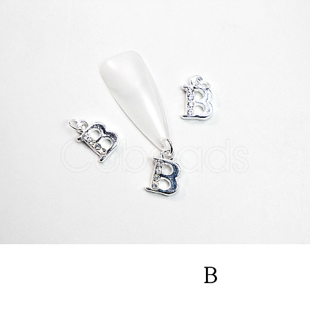 Alloy Rhinestone Cabochons MRMJ-T056-93P-B-1