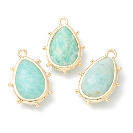 Natural Amazonite Pendants X-G-B009-02G-D-1